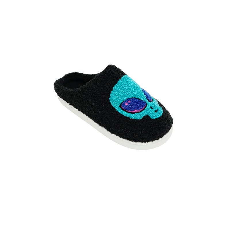 towel embroidered slippers