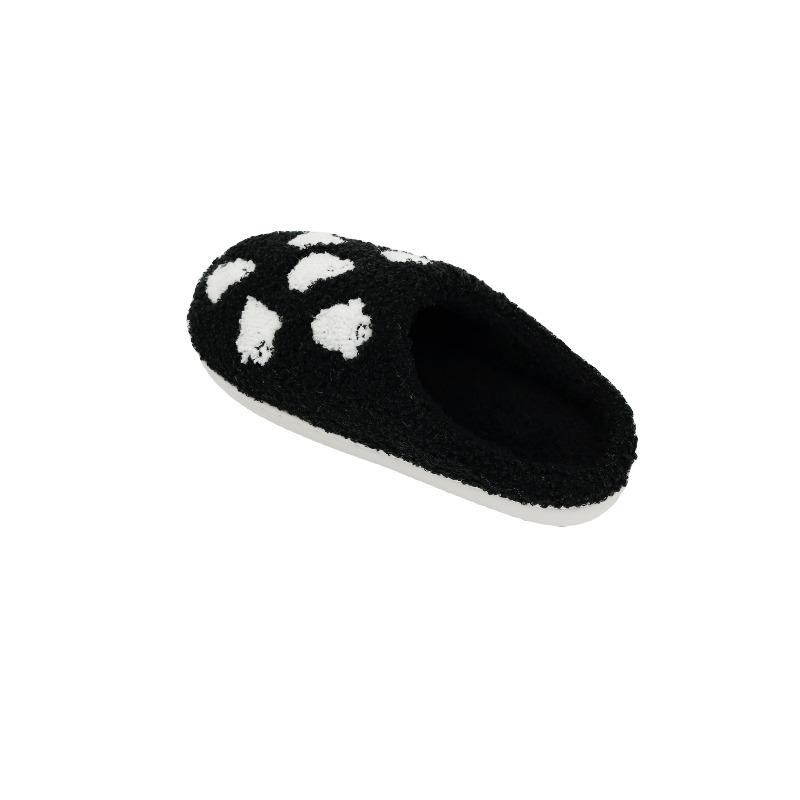 towel embroidered slippers