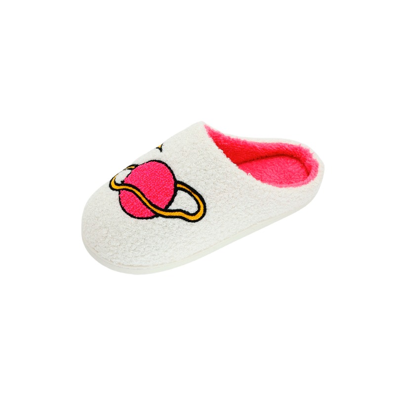 towel embroidered slippers