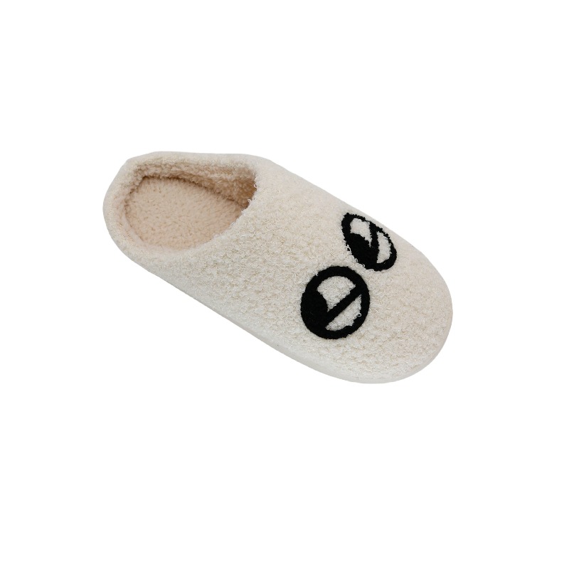 towel embroidered slippers