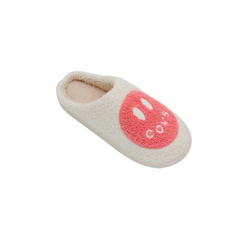 towel embroidered slippers