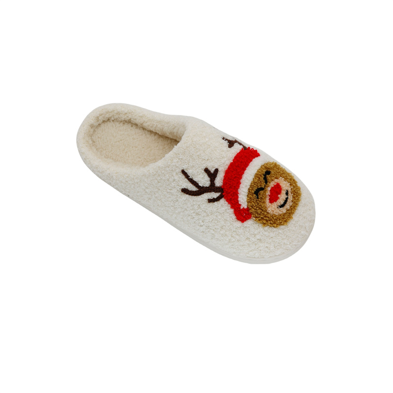 towel embroidered slippers