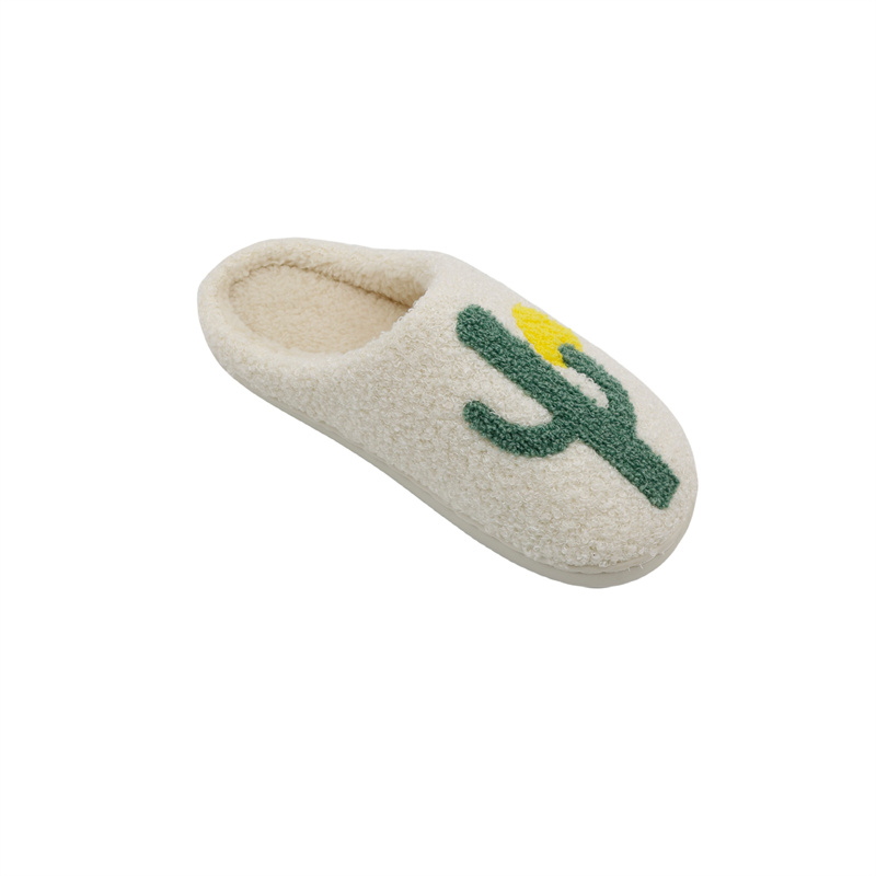 towel embroidered slippers