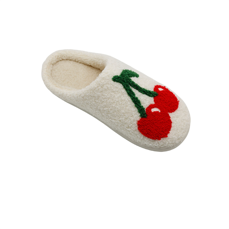 towel embroidered slippers