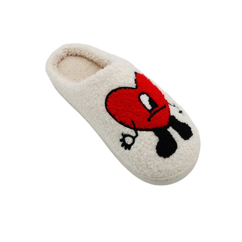 towel embroidered slippers